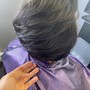 Touch-up relaxer for short hair