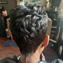 Tracks bonded inbetween hair (full head)