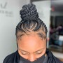 Large Ponytail Feeding Braids