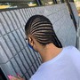 Kids LARGE cornrows & beads