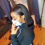 Lace frontal w. bundles sewin