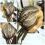 Cornrows for weave or wig short