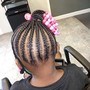 Kids SMALL Cornrows & beads