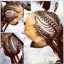 Cornrows for weave or wig short