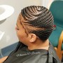 Small Updo cornrows