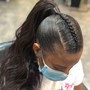 Ponytail Braid (Relaxed Hair)