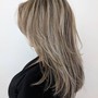 Full Highlight with Balayage in between