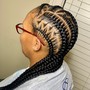 2 Feeders-Stitch cornrows