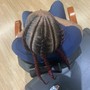 3 -5  feed in braids...