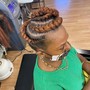 3 -5  feed in braids...