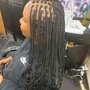 Kids Small feed in Braided ponytail..