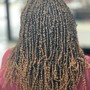 Men/women Box Braids style wash included