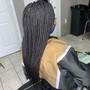 Box Braids waist length