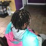 Loc Re-twist for short hair before shoulders