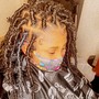 Synthetic Frontal Wig install only