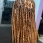 Medium knotless Braids( Butt length)