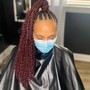 Large Bohemian knotless Braids