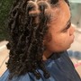 Knotless boho human hair braids