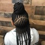 Kids cornrow with extensions