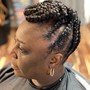 Feed ins Braids “2” (No ponytail) refer to ponytail section