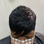 90° hair cut  wet or dry haircut