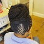 Cornrow Updo