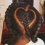 Cornrows (3-4 braids)