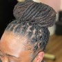 Dreadlock starters shoulder length