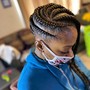 (Med) Straight Back Cornrows