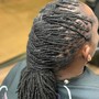 Dreadlock starters shoulder length