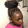 Updo ponytails w/ bangs