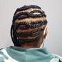 Feed-in Cornrows Braids (6-8)