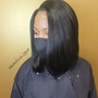 Straightening treatment on leave out