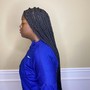 Feed-in braid style hair  with twists