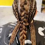 Braided ponytail