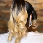 Classic Ponytail w/2 Side Stitch Braids