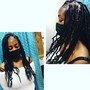 2 Strand Twists half head