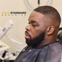 “THE GOLD STANDARD” (includes thermal scrub, premium beard wash and haircut)