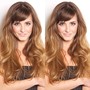 Micro wefts  Extensions retouch