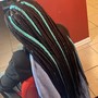 Small boho knotless braids