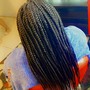 Small boho knotless braids