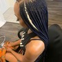 Medium box braids mid back