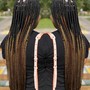 Xtra length for feedin/ stitch braids