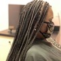 Medium Box Braids- Midback