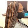 Medium Box Braids- Midback