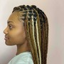 Medium Box Braids- Midback