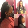 Half Up Half down Ponytail