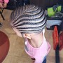 Little kid's natural cornrows  (age3-5)