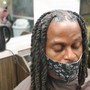 Dreadlock install using interlock method or back combing