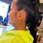 Feed in ponytail